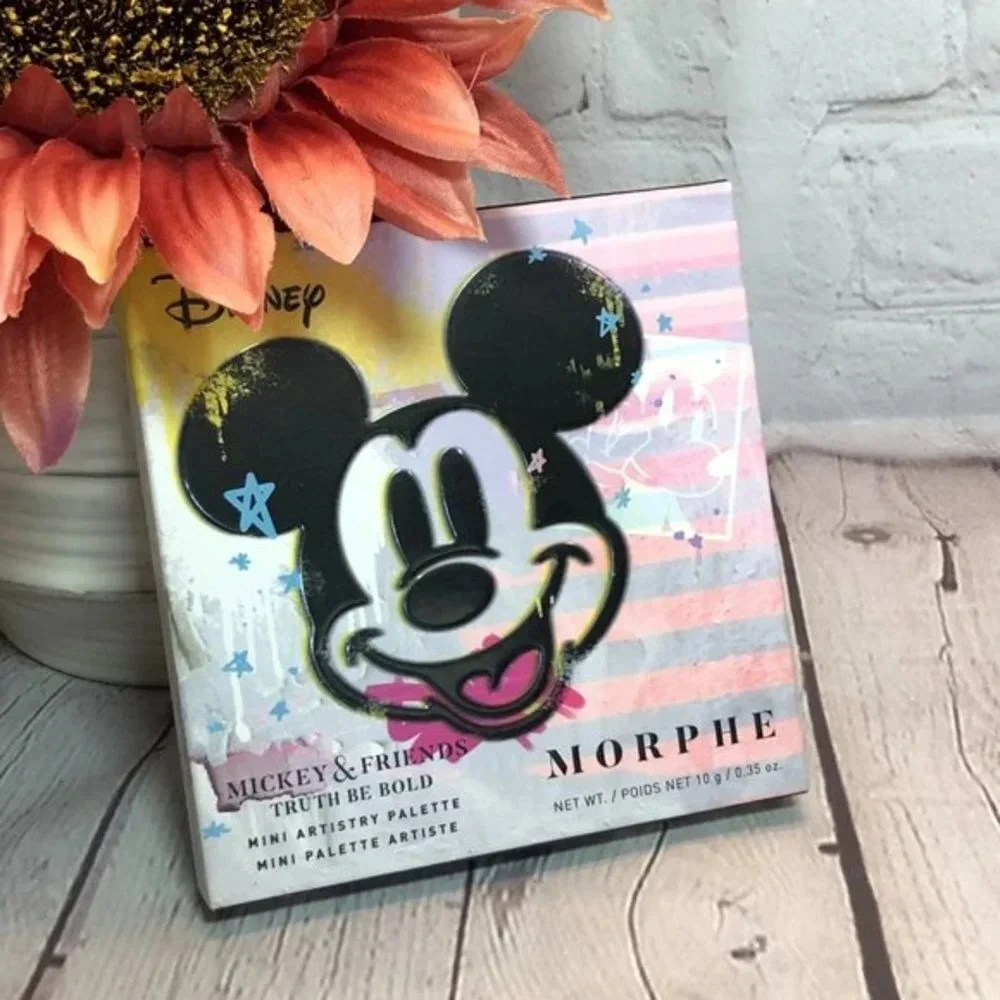 Morphe makeup eyeshadow pallette Mickey and Friends